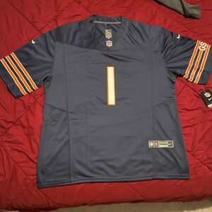 Men's Chicago Bears Jaylon Johnson Nike Navy Game Jersey